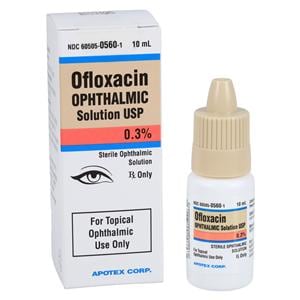 Ofloxacin Ophthalmic Solution 0.3% Bottle 10mL Each