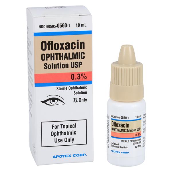 Ofloxacin Ophthalmic Solution 0.3% Bottle 10mL Each