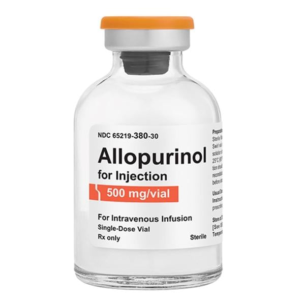 Allopurinol Injection 500mg Powder SDV 30mL Each