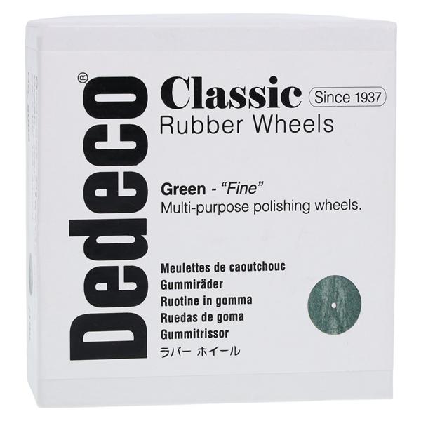 Rubber Wheels Classic Polishers Green 100/Bx