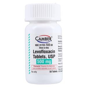 Levofloxacin Tablets 500mg Bottle 50/Bottle Each