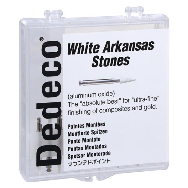 White Arkansas Mounted Stones White 12/Bx