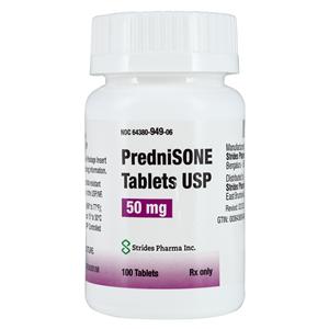 Prednisone Tablets 50mg Bottle 100/Bt