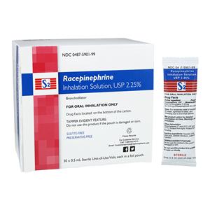 S-2 Racepinephrine Inhalation Solution 2.25% 0.5mL Unit Dose 30/Pk