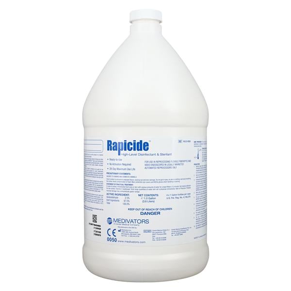 Rapicide High Level Disinfectant Disinfectant Glutaraldehyde 4 Gallon 4/ Ca