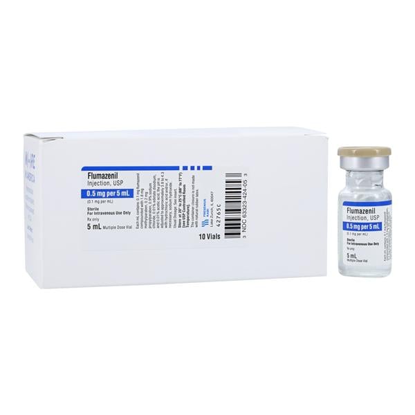 Flumazenil Injection 0.1mg/mL MDV 5mL 10/Package