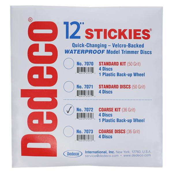 Stickies Model Trimmer Discs Velcro Backed Coarse 4/Bx