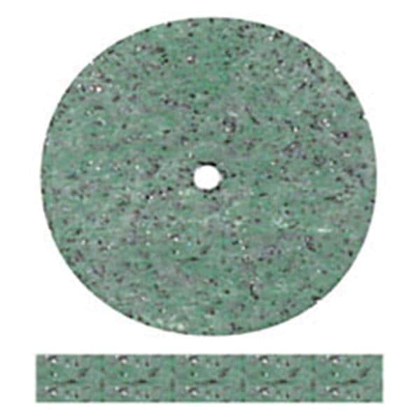 Rubber Wheels Acrylic Trimming Green 100/Bx