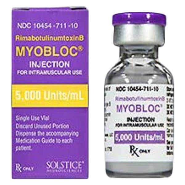 Myobloc Injection 5000u/1mL SDV 1mL Each