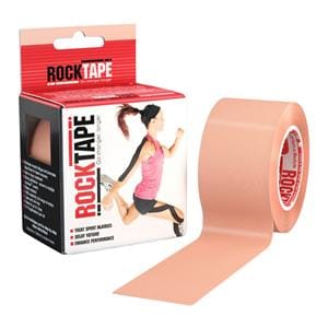 RockTape Kinesiology Tape 97% Cotton/3% Nylon 2"x16.4' Beige Ea