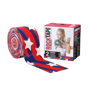 RockTape Kinesiology Tape 97% Cotton/3% Nylon 2"x16.4' Starsbars Ea