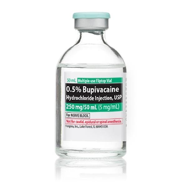 Bupivacaine HCl Injection 0.5% MDV 50mL 25/Bx