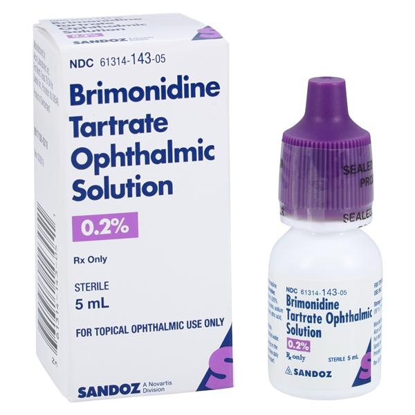 Brimonidine Tartrate Ophthalmic Solution 0.2% Bottle 5mL Each