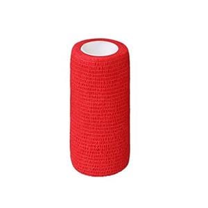 Arrow-Vet Wrap Bandage Spunbonded Polypropylene 4"x 5Yd Red Non-Sterile 18/Ca