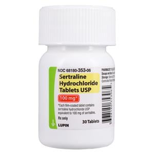 Sertraline HCl Tablets 100mg Bottle 30/Bottle Each