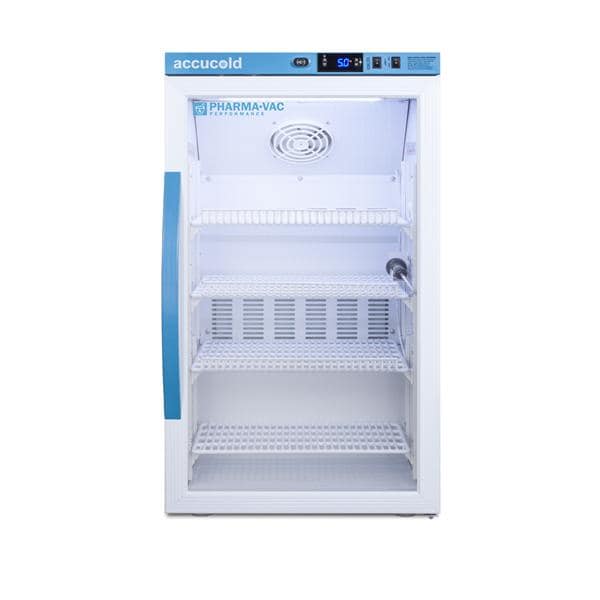 Accucold Performance Series Vaccine Refrigerator 3 Cu Ft Glass Door 2 to 8C Ea