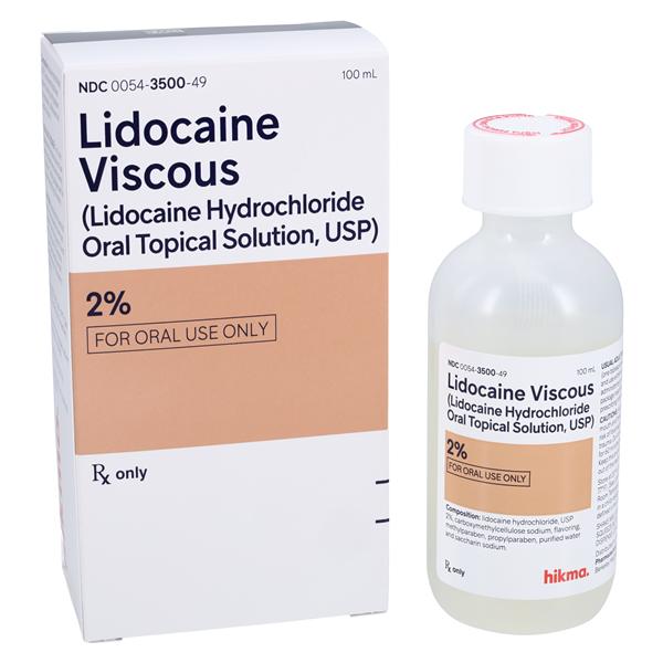 Lidocaine Viscous Oral Solution 2% Bottle 100mL Each