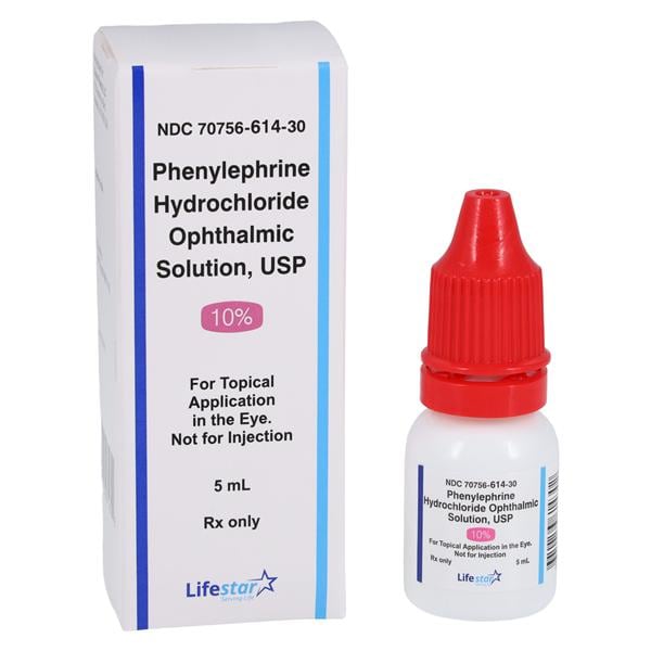 Phenylephrine HCl Ophthalmic Solution 10% Bottle 5mL 5mL/Bt