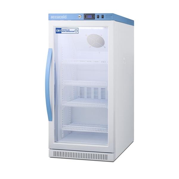 Controlled Room Temperature Refrigerator New 2.83 Cu Ft Glass Door Ea