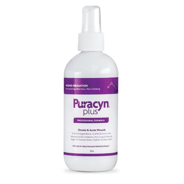 Puracyn Plus Wound Cleanser Hypochlorous Acid 250ml Non-Sterile 8.5oz LF 6/Ca