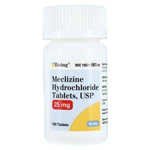 Meclizine HCl Tablets 25mg Bottle 100/Bottle Each