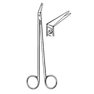 Potts-Smith Scissors Angled 7-1/4" Sharp/Sharp Stainless Steel NS Rsbl Ea