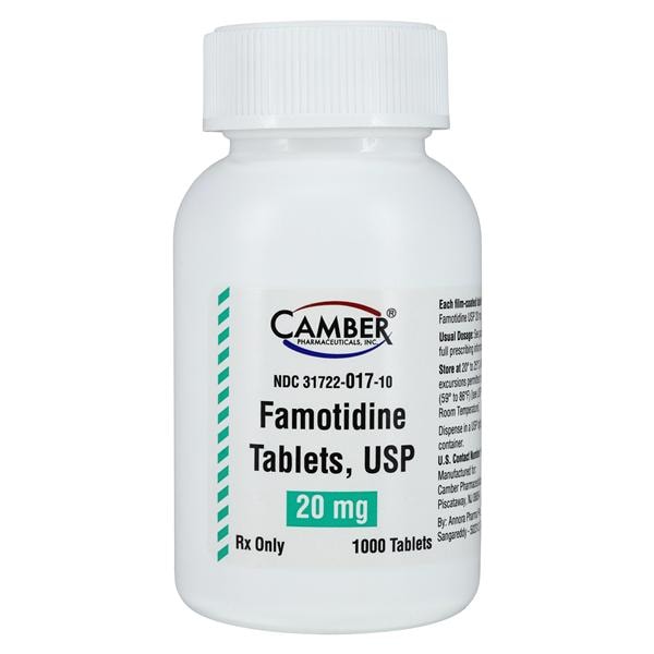 Famotidine Tablets 20mg Bottle 1000/Bt