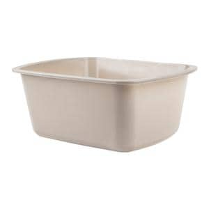 Wash Basin Rectangle Polypropylene Gray 7qt