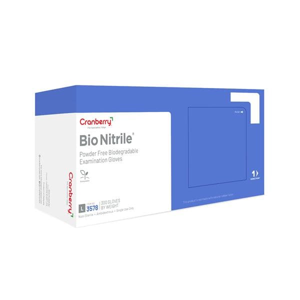 BioNitrile Exam Gloves Medium Blue Non-Sterile