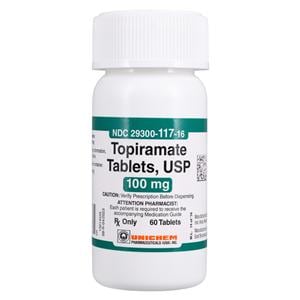 Topiramate Tablets 100mg Bottle 60/Bt