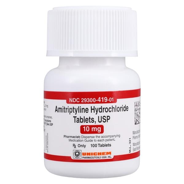 Amitriptyline HCl Tablets 10mg Bottle 100/Bt