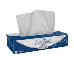 Angel Soft Ultra Facial Tissue White 2 Ply 126/Bx