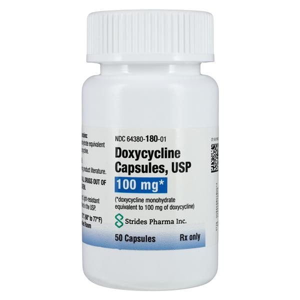 Doxycycline Monohydrate Capsules 100mg Bottle 50/Bt