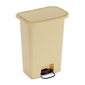 Waste Mate Plastic Waste Receptacle 18 Gallon Beige Ea