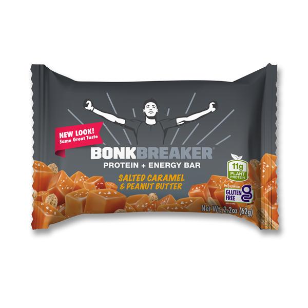 Bonk Breaker Protein Bar Plant-Based Salted Caramel/Peanut Butter Carton 12/Ct