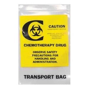 Chemotherapy Transport Bag 4mil 6x9" Clear Polyethylene 500/Ca