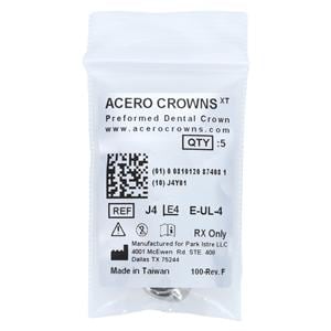 ACERO Stainless Steel Crowns 4 2nd Primary Upper Left Molar 5/Pk 5/Pk