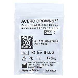 ACERO Stainless Steel Crowns 2 2nd Primary Lower Left Molar 5/Pk 5/Pk