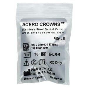 ACERO Stainless Steel Crowns 7 2nd Primary Lower Right Molar 5/Pk 5/Pk