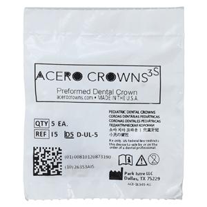 ACERO Stainless Steel Crowns 5 1st Primary Upper Left Molar 5/Pk 5/Pk