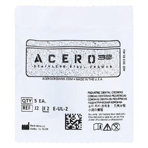 ACERO Stainless Steel Crowns 2 2nd Primary Upper Left Molar 5/Pk 5/Pk