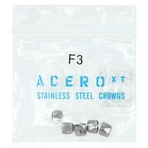 ACERO Stainless Steel Crowns 3 Primary Upper Left Central 5/Pk 5/Pk