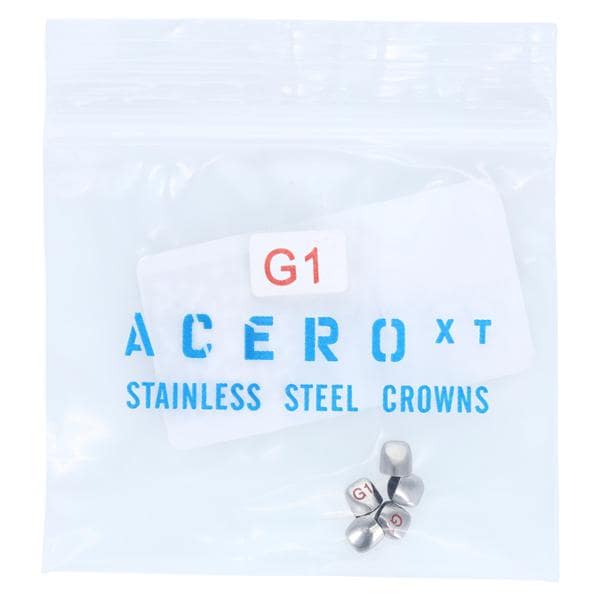 ACERO Stainless Steel Crowns 1 Primary Upper Left Lateral 5/Pk