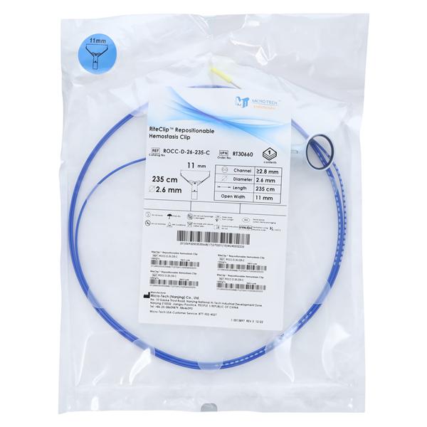 RiteClip Hemostatic Clip 235cm 2.6mm OD Sterile Single-Use 2/Bx