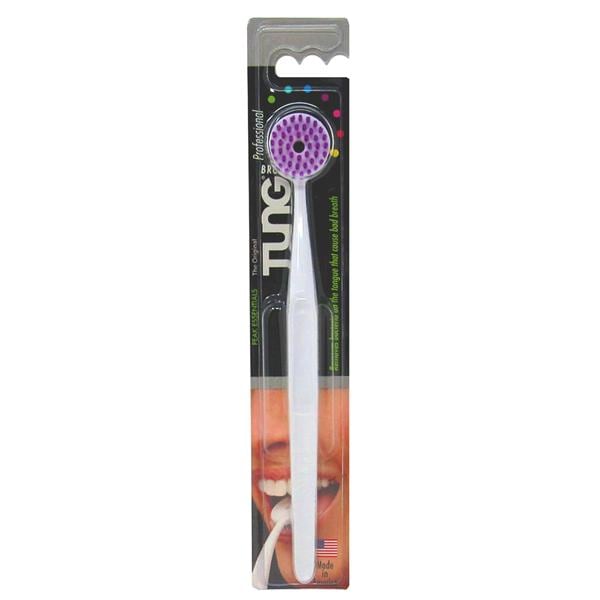 TUNG Brush Tongue Cleaner Adult Assorted Colors 24/Ca