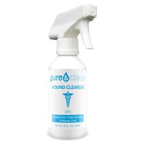 Pure & Clean Wound Cleanser Wnd Cr Topical Spray AlcFr 8oz Spray Bottle Ea, 12 EA/BX