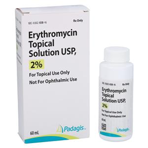 Erythromycin Topical Solution 2% Bottle 60mL Each