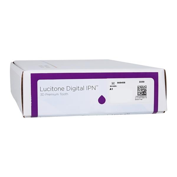 Lucitone Digital IPN Premium Tooth Resin 3D Print Resin A1 Ea