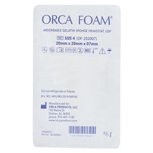 Orca Absorbable Gelatin Sponge Size 4