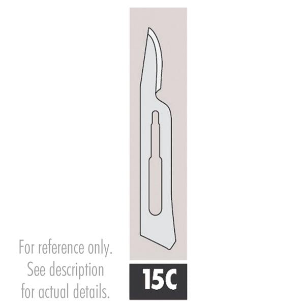 Ace Carbon Steel Sterile Surgical Blade #15C Disposable 100/Bx